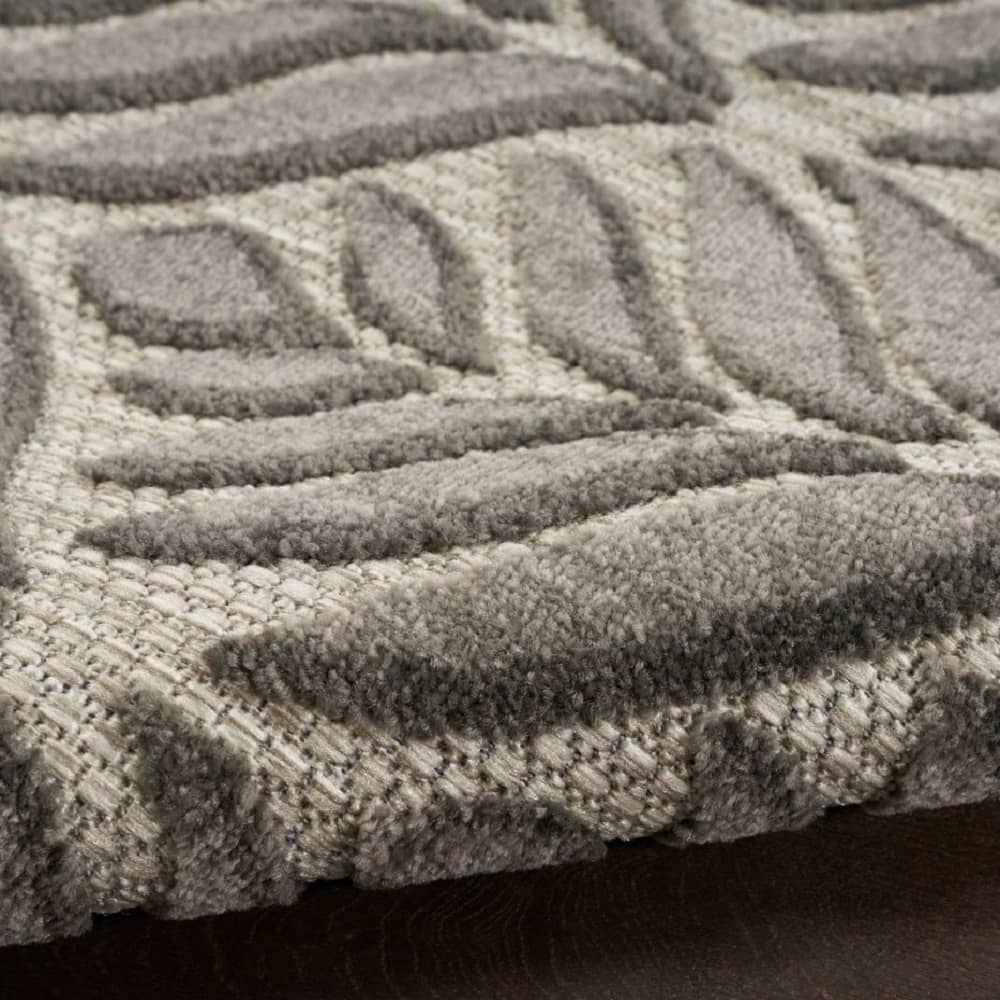 Nourison Minimalist Nature Rectangle Area Rug Aloha Charcoal ALH35 Made In Turkey
