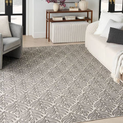 Nourison Minimalist Nature Rectangle Area Rug Aloha Charcoal ALH35 Made In Turkey