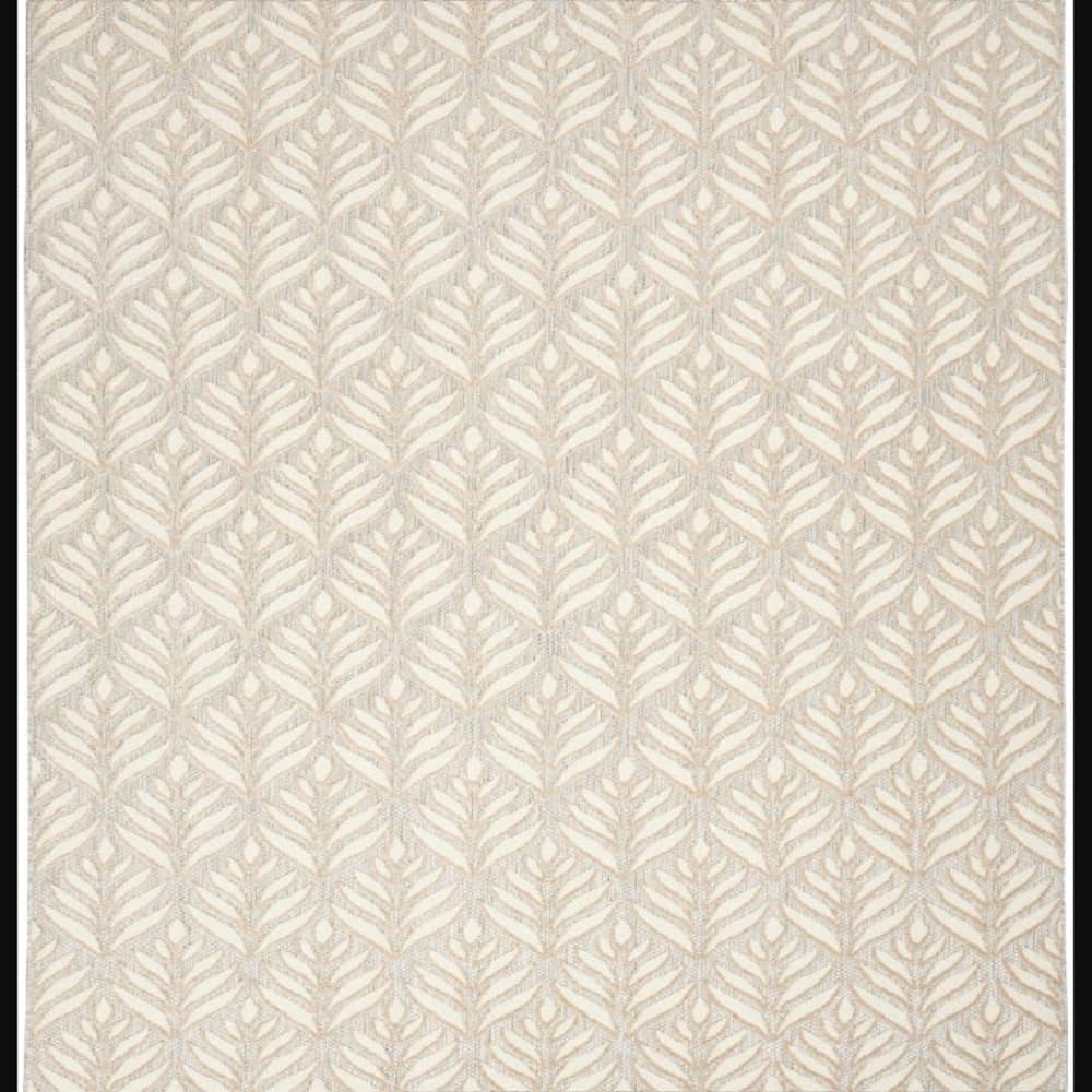 Nourison Minimalist Nature Rectangle Area Rug Aloha Ivory ALH35 Made In Turkey
