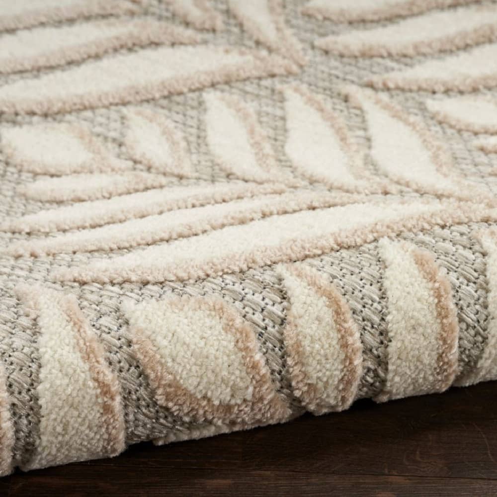 Nourison Minimalist Nature Rectangle Area Rug Aloha Ivory ALH35 Made In Turkey