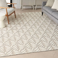 Nourison Minimalist Nature Rectangle Area Rug Aloha Ivory ALH35 Made In Turkey