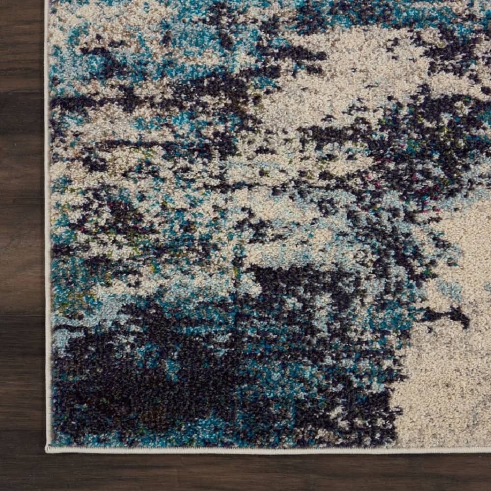 Nourison Modern Abstract Rectangle Area Rug Celestial Ivory CES02 Made In Turkey