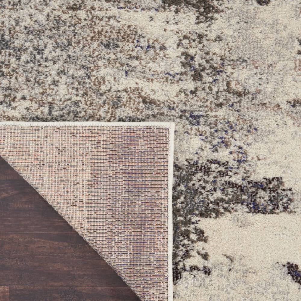 Nourison Modern Abstract Rectangle Area Rug Celestial Ivory Grey CES02 Made In Turkey