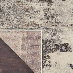 Nourison Modern Abstract Rectangle Area Rug Celestial Ivory Grey CES02 Made In Turkey