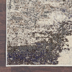 Nourison Modern Abstract Rectangle Area Rug Celestial Ivory Grey CES02 Made In Turkey