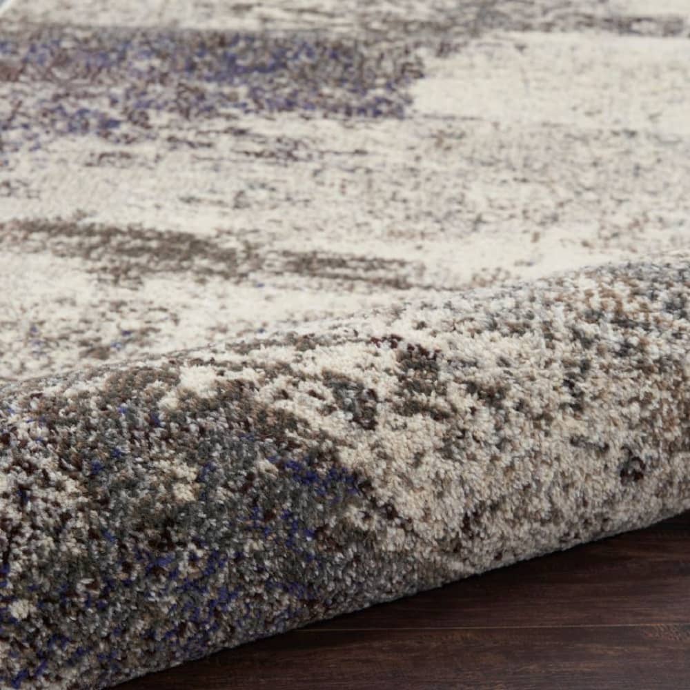 Nourison Modern Abstract Rectangle Area Rug Celestial Ivory Grey CES02 Made In Turkey