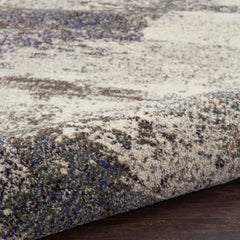 Nourison Modern Abstract Rectangle Area Rug Celestial Ivory Grey CES02 Made In Turkey