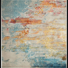 Nourison Modern Abstract Rectangle Area Rug Celestial Sealife CES02 Made In Turkey