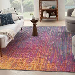 Nourison Modern Abstract Rectangle Area Rug Passion Multicolor PSN09 Made In Turkey