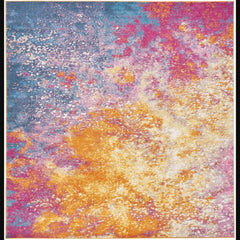 Nourison Modern Abstract Rectangle Area Rug Passion Sunburst PSN10 Made In Turkey