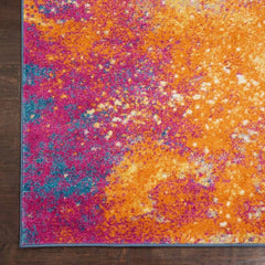 Nourison Modern Abstract Rectangle Area Rug Passion Sunburst PSN10 Made In Turkey