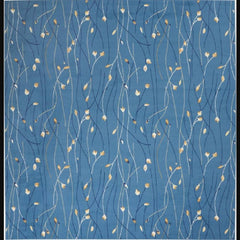 Nourison Modern Floral Rectangle Area Rug Grafix Blue GRF15 Made In Turkey