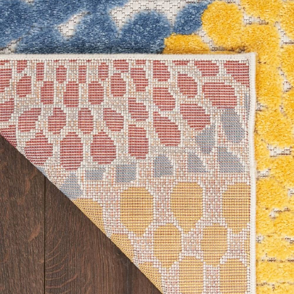 Nourison Modern Geometric Rectangle Area Rug Aloha Multicolor ALH29 Made In Turkey
