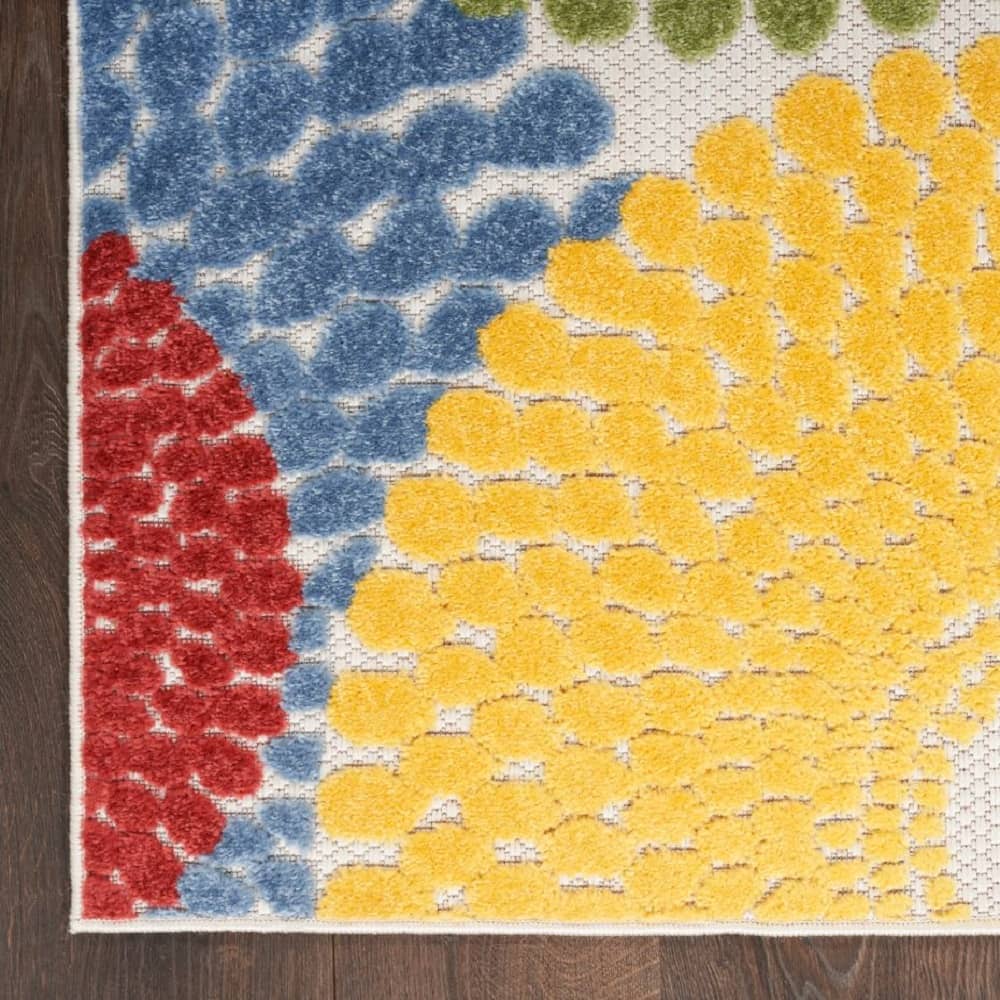 Nourison Modern Geometric Rectangle Area Rug Aloha Multicolor ALH29 Made In Turkey