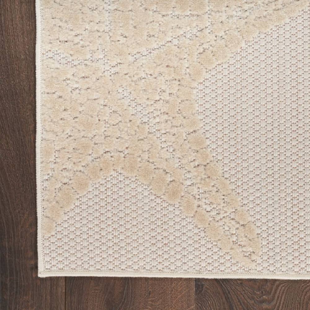 Nourison Modern Nature Rectangle Area Rug Aloha Ivory ALH28 Made In Turkey