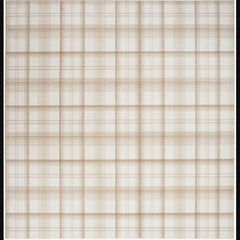 Nourison Rustic Plaid Rectangle Area Rug Grafix Ivory Beige GRF03 Made In Turkey