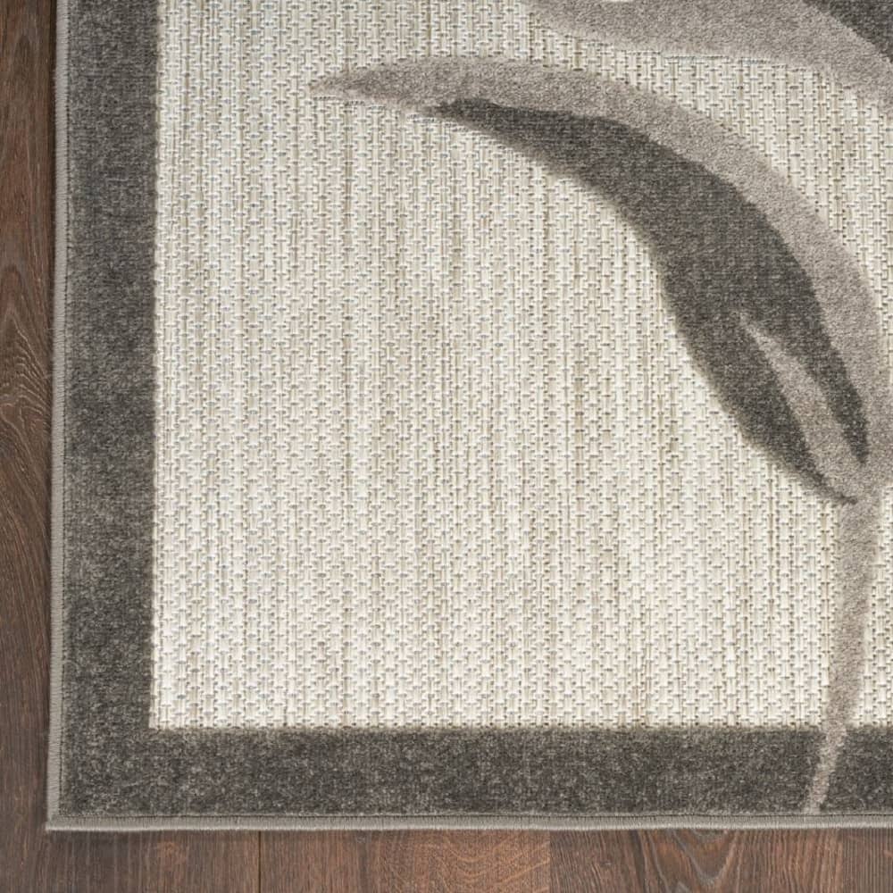 Nourison Sophisticated Floral Rectangle Area Rug Aloha Beige ALH33 Made In Turkey