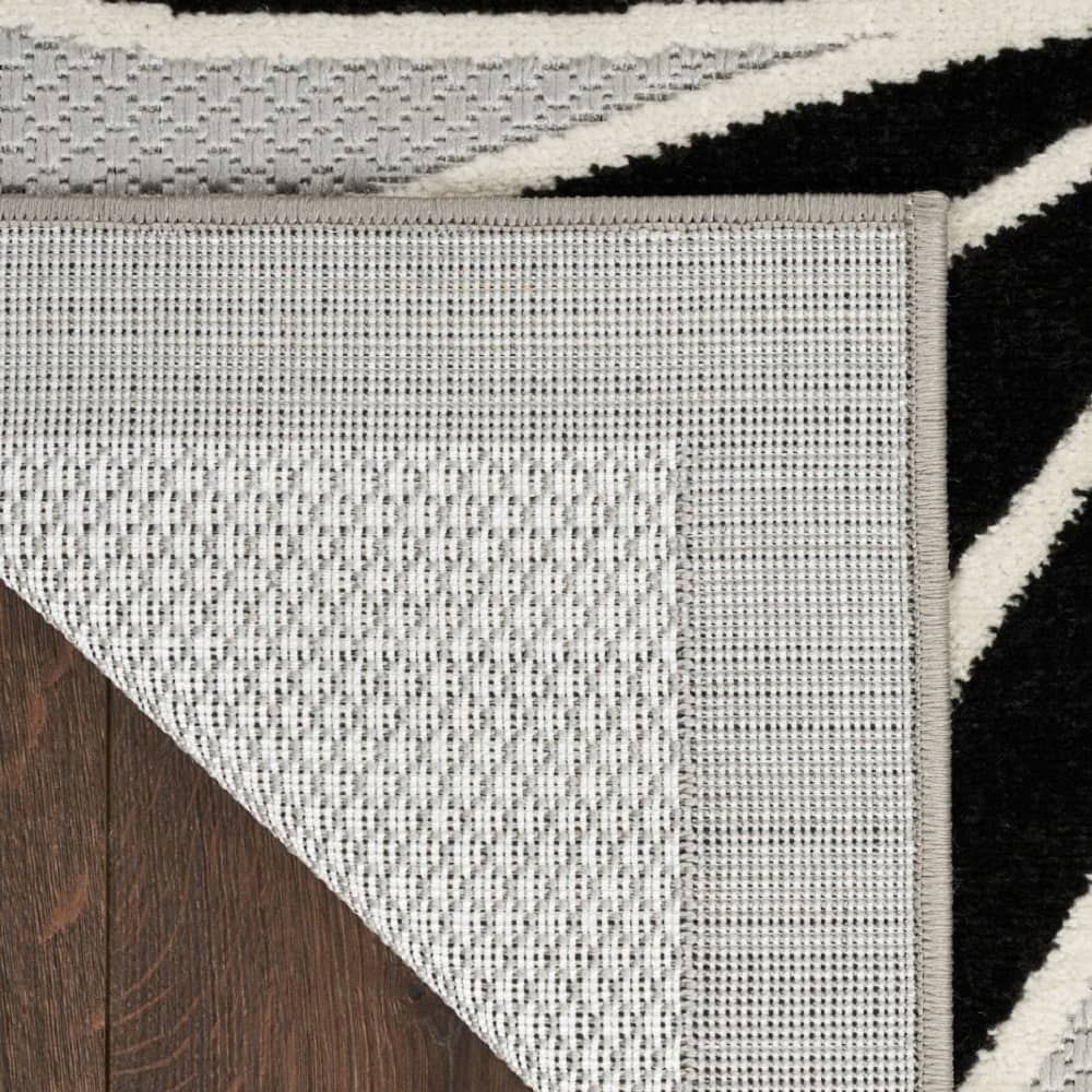 Nourison Sophisticated Floral Rectangle Area Rug Aloha Black ALH33 Made In Turkey