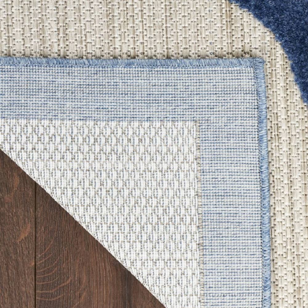 Nourison Sophisticated Floral Rectangle Area Rug Aloha Blue ALH33 Made In Turkey