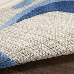 Nourison Sophisticated Floral Rectangle Area Rug Aloha Blue ALH33 Made In Turkey