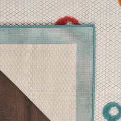 Nourison Trendy Animals Rectangle Area Rug Aloha Teal ALH27 Made In Turkey