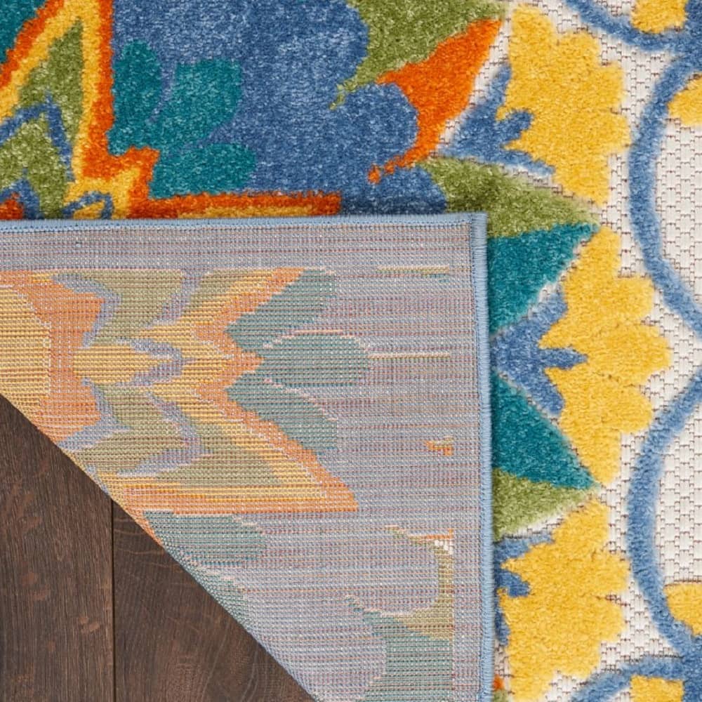Nourison Vibrant Floral Rectangle Area Rug Aloha Multicolor ALH22 Made In Turkey