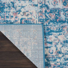 Nourison Vintage Persian Rectangle Area Rug Grafix Blue GRF14 Made In Turkey