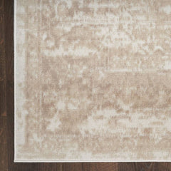 Nourison Vintage Persian Rectangle Area Rug Grafix Ivory Beige GRF14 Made In Turkey