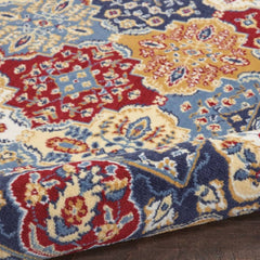 Nourison Vintage Persian Rectangle Area Rug Grafix Multicolor GRF31 Made In Turkey