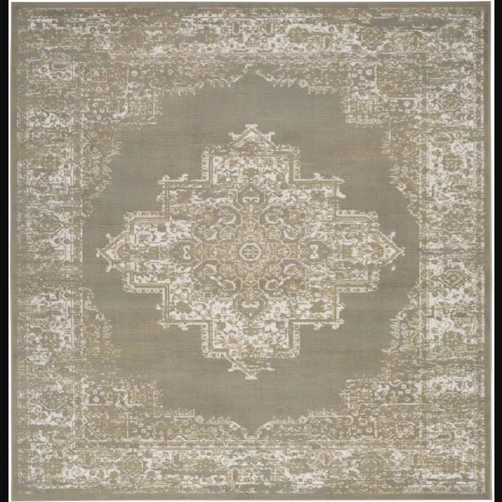 Nourison Vintage Persian Rectangle Area Rug Grafix Olive GRF14 Made In Turkey