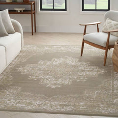 Nourison Vintage Persian Rectangle Area Rug Grafix Olive GRF14 Made In Turkey