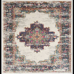 Nourison Vintage Persian Rectangle Area Rug Passion Ivory Blue PSN03 Made In Turkey