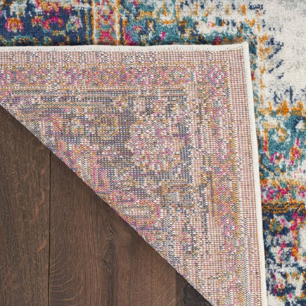 Nourison Vintage Persian Rectangle Area Rug Passion Ivory Blue PSN03 Made In Turkey