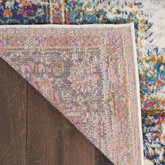 Nourison Vintage Persian Rectangle Area Rug Passion Ivory Blue PSN03 Made In Turkey