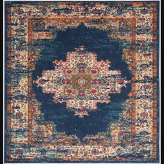 Nourison Vintage Persian Rectangle Area Rug Passion Navy PSN03 Made In Turkey