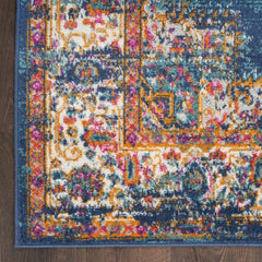 Nourison Vintage Persian Rectangle Area Rug Passion Navy PSN03 Made In Turkey