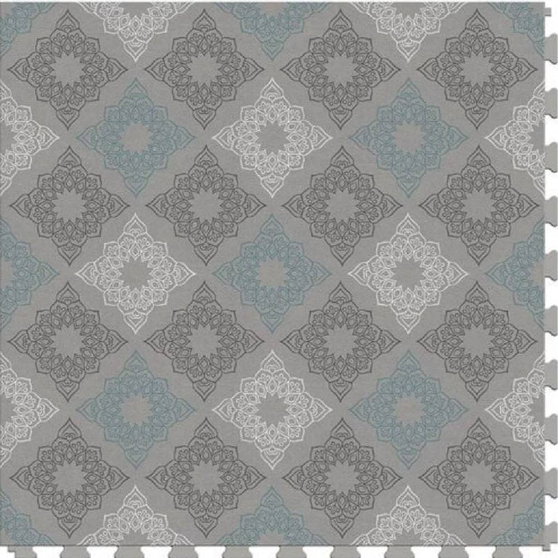 Perfection Margo Geometric Design Luxury Vinyl Tiles  Floating Floors Aegean Sea Multicolor
