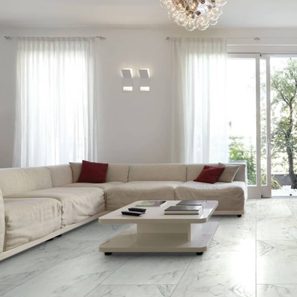 Surface Art Carrara Elite Artistic Marble Porcelain Tile Floor Natural Made in Spain
