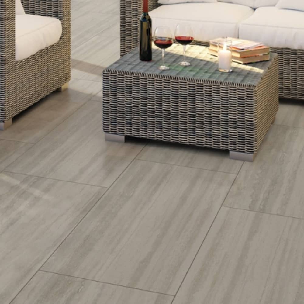 Surface Art Como Artistic Travertine Porcelain Tile Floor Candido Vein Made in Italy