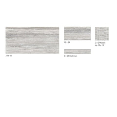 Surface Art Como Artistic Travertine Porcelain Tile Floor Nebulo Vein Made in Italy