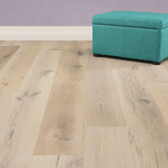 Brushed Patina White Oak Engineered Hardwood Floor Wide Plank Ginger BP-OAW7-GIN